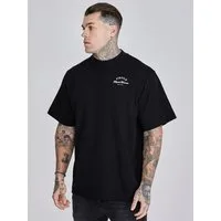 Siksilk T-Shirt SikSilk Herren Schwarzes Logo T-Shirt