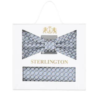 Sterlington - Set Fliege + Einstecktuch m-blau - Gr. - OS