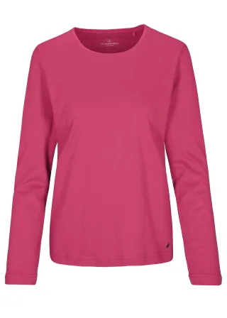 CLARINA - NOS Rdh.-Shirt, 1/1 Arm, uni 444 beere - Gr. - 42