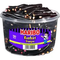 HARIBO Süßigkeit, Haribo Konfekt Stangen Lakritzstangen mit Konfektfüllung 1200g
