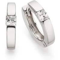 Bruno Banani Paar Creolen Schmuck Geschenk Silber 925 Ohrschmuck Ohrringe, mit Zirkonia (synth)