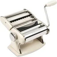 Girmi Nudelmaschine IM92, 3 Pastaformen, Edelstahl, 7 Teigstärken, Tischklemme, Aluminiumwalzen