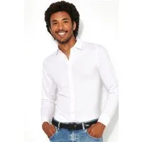 DESOTO Langarmhemd Jerseyhemd Casual Kent langarm Flexibler Stretch