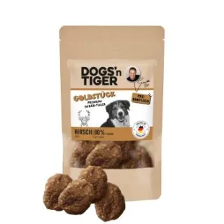 Dogs'n Tiger Goldstück Snacks Hirsch 20x75 g