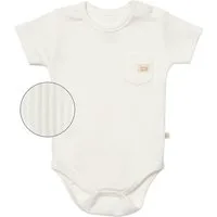 biorganic Kurzarmbody Baby Nature Relax Modal für Jungen und Mädchen Unisex Kurzarm (1-tlg) gerippte Textilstruktur (Ripp), Modal und Bio-Baumwolle, Größe 56 - 86