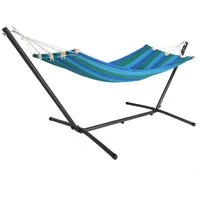 Detex Hängematte, mit Gestell bis 150 kg Hängesessel Outdoor Robust Hammock Gartenliege
