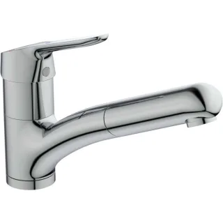 Ideal Standard CeraFit Küchenarmatur BC143AA mit herausziehbarer Handbrause, chrom