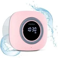 Medion® S66884 (MD 43884) Duschradio mit Bluetooth Radio (MW/UKW, 3 W, Saugnapf, LED-Display, IPX6 Wasserdicht, integrierter Akku, pink)