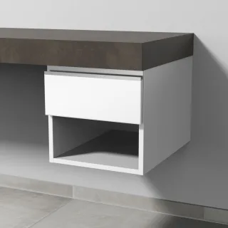 Sanipa Anbau-/Solitärschrank 2morrow (L2350) 340x350x520 Weiß-Glanz, L235078 L235078