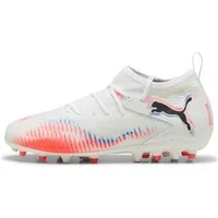 PUMA FUTURE 8 MATCH MG Jr PUMA WHITE-PUMA BLACK-GLOWING RED Fußballschuh