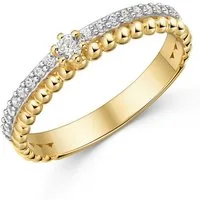 Firetti Fingerring Schmuck Geschenk Gold 333 Damenring Ring Kugeln bicolor, mit Zirkonia (synth)