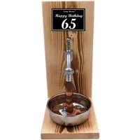 Eiserne Reserve® Geschenkbox Happy Birthday 65 Geburtstag - Eiserne Reserve Geldhahn - Geld versche