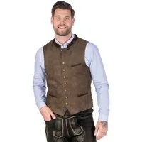 Orbis Textil GmbH & Co. KG Trachtenweste Trachtenweste - HORATIO - mittelbraun