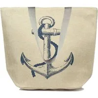 BambiniWelt by Rafael K. XL-Strandtasche Strandtasche mit Reißverschluss Beachbag Shopper Schultertasche