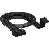 90°-12V-2x6-GPU Stromkabel (Stil A) schwarz, 65cm, Sense Pins unter dem 12-poligen Anschluss