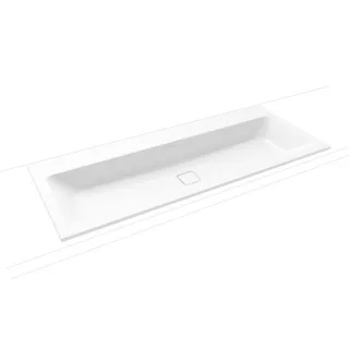 Kaldewei Cono Einbauwaschtisch 901806003001 3082, 1200 x 500 x 14 mm, weiss Perl Effekt