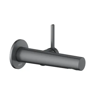Keuco Waschtischarmatur Unterputz Edition 400 Ausladung 165 mm schwarz-chrom gebürstet, 51516130101 51516130101