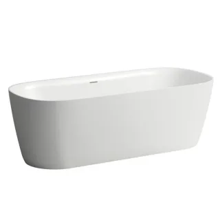 Laufen Meda Badewanne H2201120000001 180x80cm, freistehend, Marbond, weiß