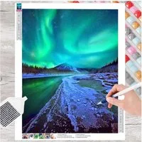 GOLDEN Kreativset GOLDEN Diamond Painting zubehör bilder Weihnachten ( Polarlicht)
