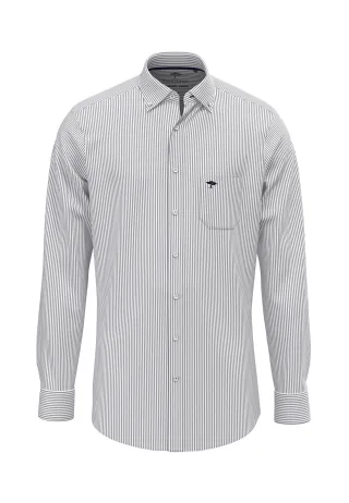 FYNCH-HATTON - All Season Oxford Shirt navy stripe - Gr. - M
