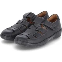 Jomos Jomos Herren Sandalen Schwarz Glattleder Sandale