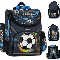 PASO Schulranzen Starpak Schulranzen Fußball Jungen 1. Klasse leicht ergonomisch