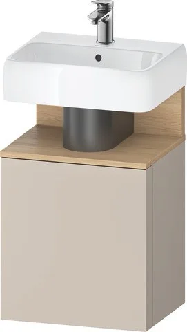 Duravit Qatego Waschtischunterbau wandhängend Taupe Matt 440x350x645 mm - QA4076R30910000 QA4076R30910000