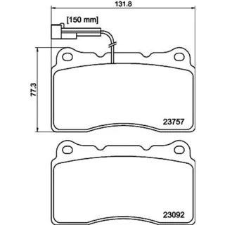 Hella Bremsbel?ge vorne Alfa Romeo 159 Lancia Delta
