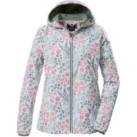 Killtec Softshelljacke KOS 14 WMN SFTSHLL JCKT AOP Wasserabweisende, atmungsaktive Softshelljacke mit Kapuze