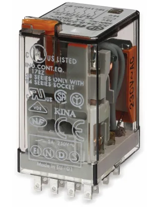 FINDER Relais F 55.34, 230 V~, 4xUM, 7 A, LED-Anzeige