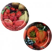 axentia Marmeladenglas Schraubdeckel Frucht, 10 Stück, 66 mm, (1-tlg)