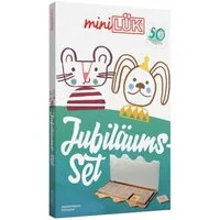 miniLÜK-Set / diverse, Kindergarten/Vorschule Jubiläums-Set (goldenes Kontrollgerät + 3 Übungshefte)