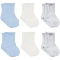 bistyle Socken für Babys Neugeborene Babysocken Jungen Mädchen Kurzsocken (Set, 6-Paar, 6er-Pack) gerippt Bio-Baumwolle GOTS zertifiziert 0-6 Monate bis 2-3 Jahre