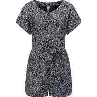 Ragwear Jumpsuit Salwin Kurzer Overall mit Taillen-Bindeband