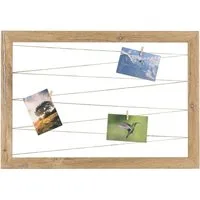 Clamaro Bilderrahmen, Fotohalter Pinnwand Fotorahmen Eiche Altholz Neo CLAMARO