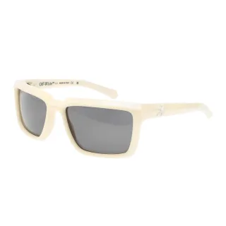 Off-White - "Portland" Sonnenbrille (Weiß/Dunkelgrau)
