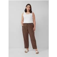s.Oliver Chinos Hose Leinenmix-Hose im Relaxed Fit mit Elastikbund