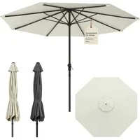 Huracan Sonnenschirm Strandschirm Neigbar, Sonnenschirme,Balkonschirm,Gartenschirm, Strandschirm mit/ohne LED, 300/350cm Durchmesser, neigbar/knickbar