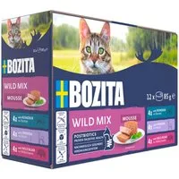Bozita Mousse Mixed Wild 12 x 85 g, Nassfutter für: Katze