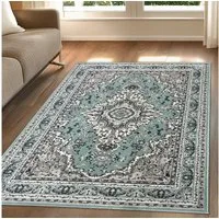 OTTO home Teppich Oriental, Made in Belgium, rechteckig, Höhe: 7 mm, Orient-Optik, mit Bordüre, Teppich, Kurzflor, Weich, Kundenliebling