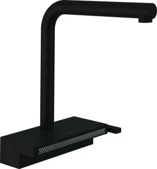 Hansgrohe Spültischmischer 250 Aquno Select M81 Ausziehauslauf 2jet mattschwarz, 73836670 73836670