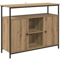 vidaXL Sideboard Sideboard Artisan-Eiche 100 x 35 x 80 cm Holzwerkstoff (1 St)