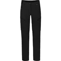 Bergson Outdoorhose PORI Zipp-Off Damen Wanderhose, robust, elastisch, Normalgrößen, schwarz