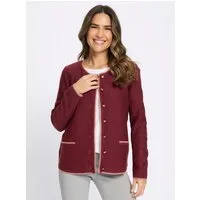 Sieh an! Strickjacke Strickjacke Langarm Links-Strick