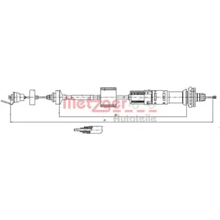 Metzger Kupplungsseil Citroen Xsara 11.2154