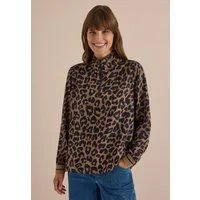 CECIL Langarmbluse im angesagten Leo-Look