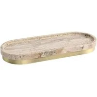 Next Tablett N. Premium marmorierte Aufbewahrungslösung, Marmor, Edelstahl, (1-tlg)