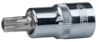 KS Tools 1/2" CHROMEplus Bit-Stecknuss Torx mit Stirnlochbohrung - 918.1732