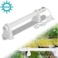 Clanmacy Gewächshaus Gewächshausheizung Gewächshaus 55-135 Watt 50-100 cm Heizung Ecoheat