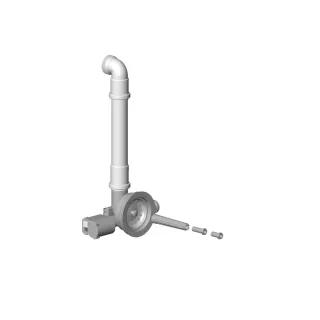 Dornbracht Ablaufgarnitur für Spültisch Ersatzteile 04110105600 500 x 35 x 195 mm Edelstahl gebürste 04110105600-86